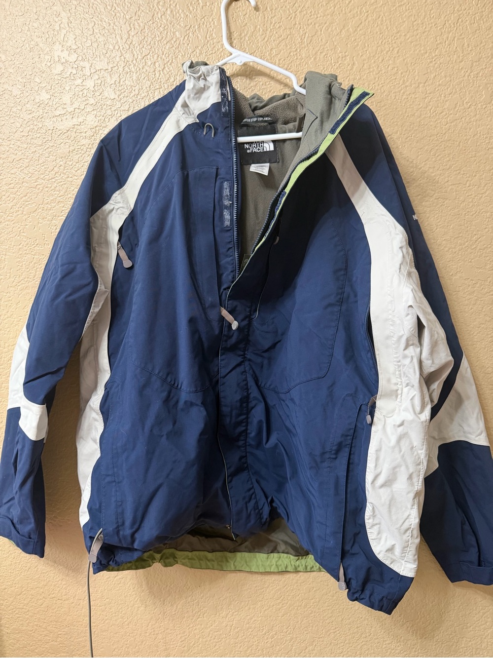 The North Face Men’s Navy and White jacket